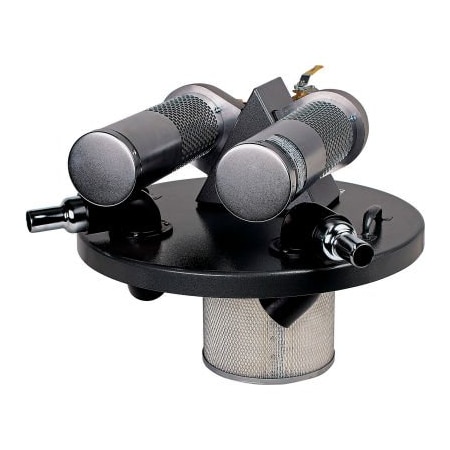 Guardair Guardair 55 Gallon Dual B Pneumatic Vacuum Generating Head w/ Two 1.5" Inlets N552BX2